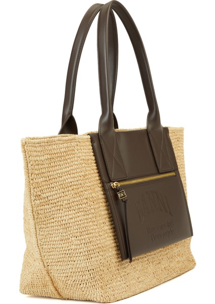 Naturel Kadın Rafya Plaj Çantası modelleri