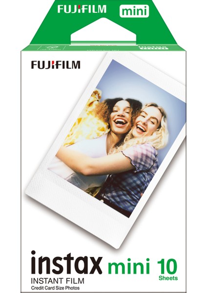 Instax Mini 12 Beyaz Fotoğraf Makinesi + 10'lu Film ve Şeffaf Kılıf Seti