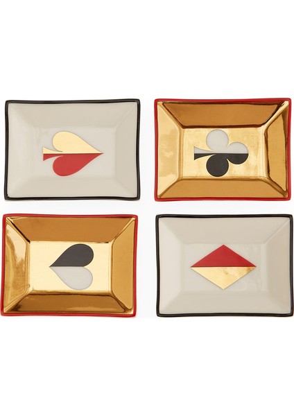 Dealer's Choice Petite 4lü Seramik Dekoratif Tabak