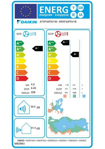 Siesta Sensira ATXF42F Wifi 14.000 Btu A++ Inverter Duvar Tipi Klima modelleri