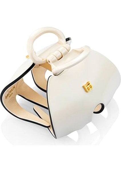 Cellulose Acetate Pince A Cheveux Imperiale Beyaz Kadın Toka