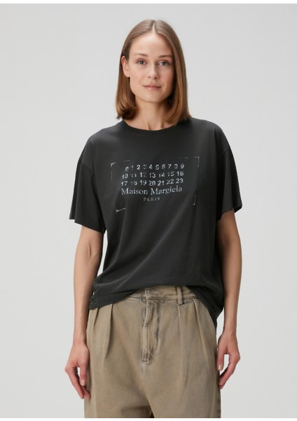 Siyah Baskılı T-Shirt modelleri