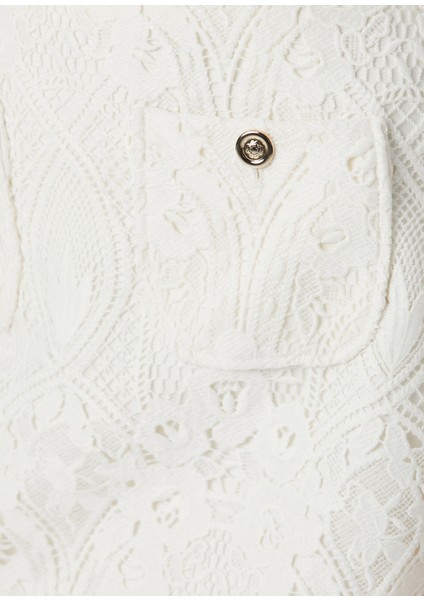 Jirenda Ekru Mini Dantel Etek indirimleri