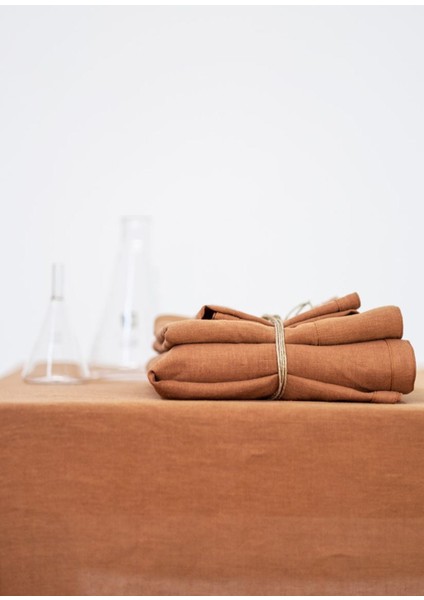 Linen Taba Keten Masa Örtüsü 150 x 250 cm fırsatları