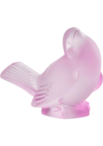 Pembe Serçe Formlu Kristal Obje