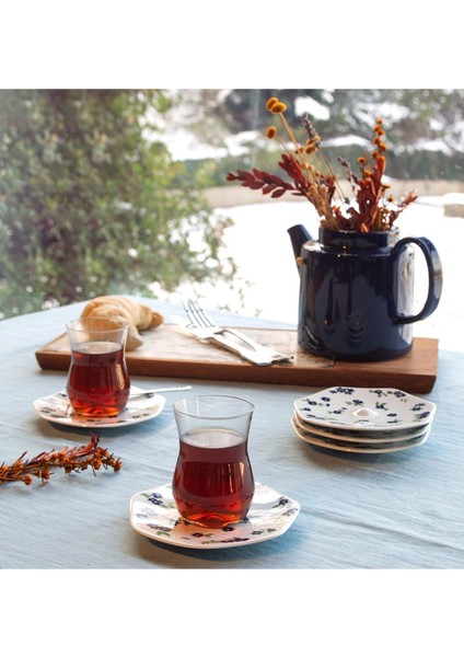 Mislina Yemeni Kobalt 12 Parça Çay Seti fiyatları