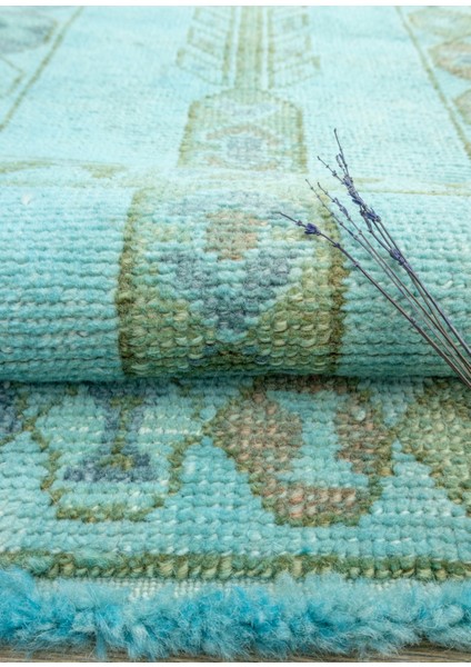 Atela El Dokuma Mavi Yün Yolluk 57X158 cm fırsatları