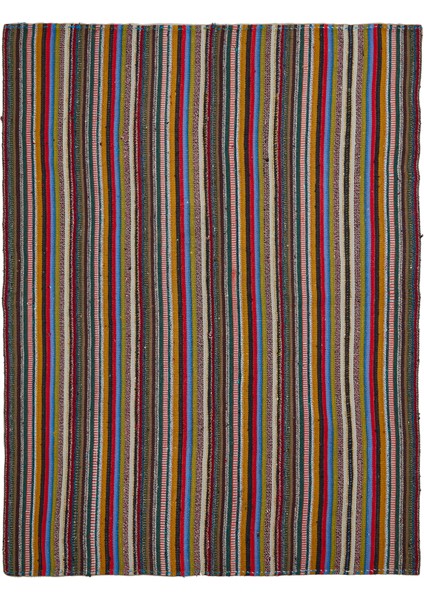 Anadol Colorblocked Yün Tezgah Kilim