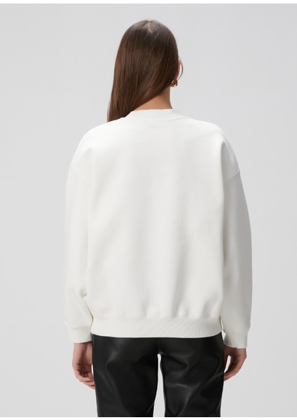 Jaci Ekru Logolu Sweatshirt fırsatları