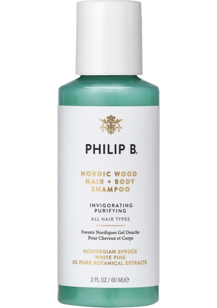 Nordic Wood Hair + Body Canlandırıcı ve Nemlendirici Saç ve Vücut Şampuanı 60 ml