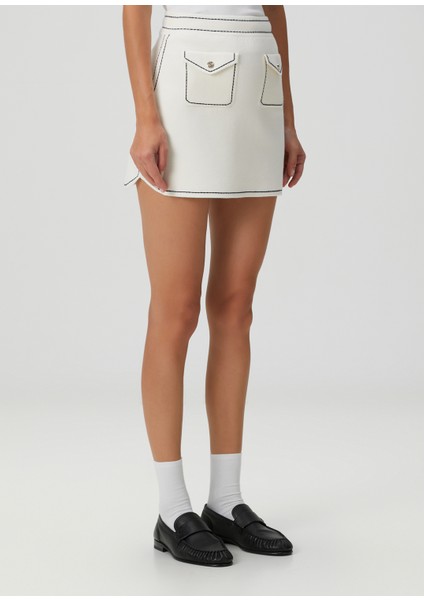 Joussaillon Ekru Mini Etek modelleri