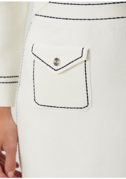 Joussaillon Ekru Mini Etek indirimleri