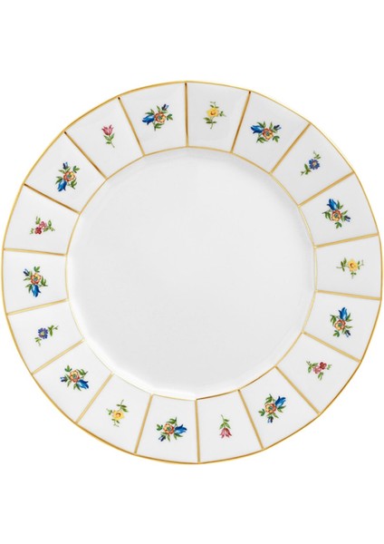 Grecque Mille Fleurs Porselen Servis Tabağı 27 cm