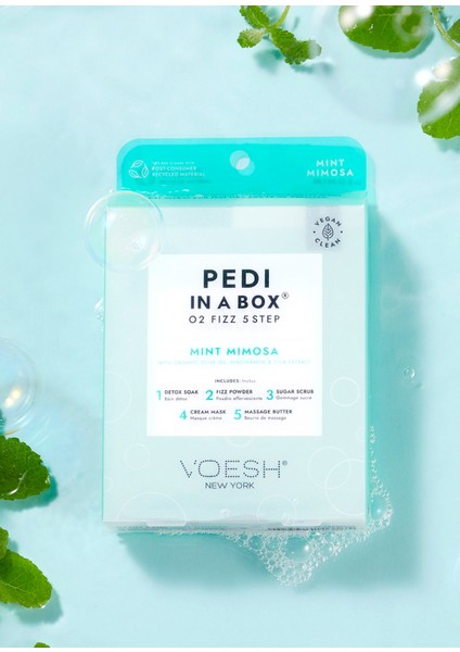 New York Pedi In A Box O2 Fizz Naneli 5 Adımlı Pedikür Seti fiyatları