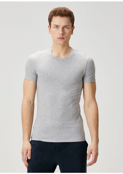 Gri Basic T-Shirt
