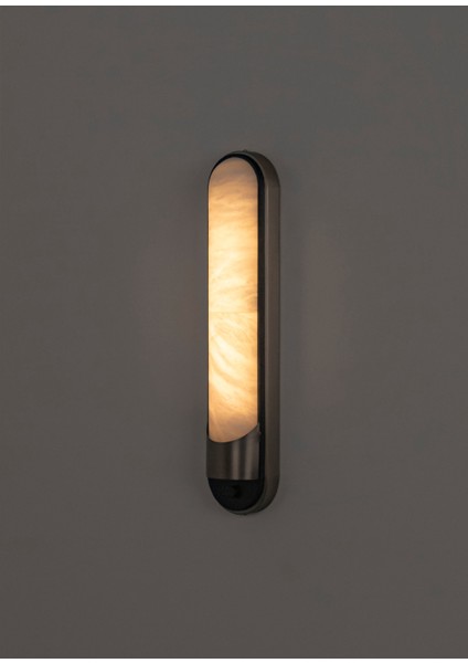 Bender Mermer Metal Platin LED Aplik