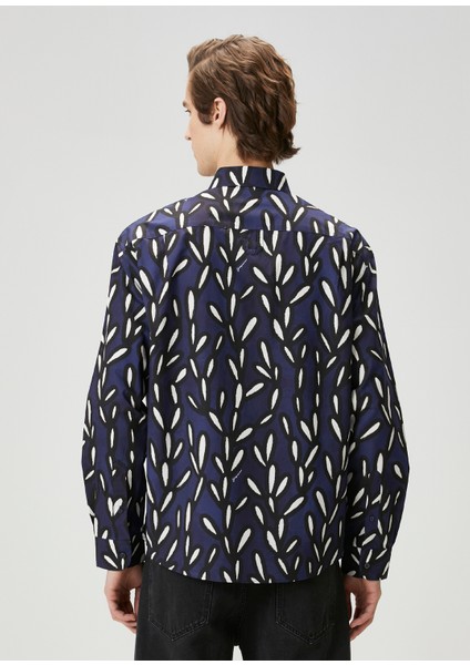 The Simon Lacivert Çizgili Gömlek fırsatları