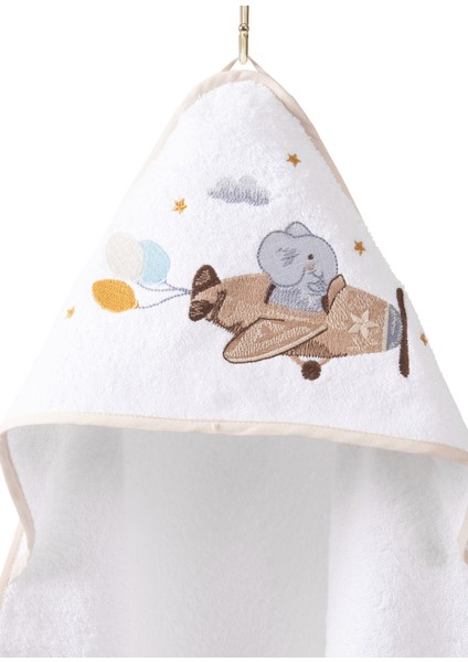 Happy Tony %100 Organik Pamuklu Nakışlı Bebek Havlu Kundak 80 x 80 cm fiyatları