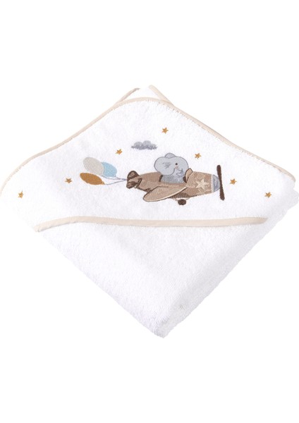 Happy Tony %100 Organik Pamuklu Nakışlı Bebek Havlu Kundak 80 x 80 cm modelleri
