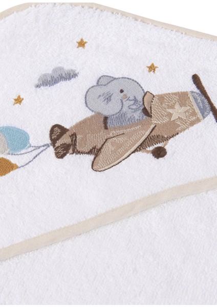 Happy Tony %100 Organik Pamuklu Nakışlı Bebek Havlu Kundak 80 x 80 cm indirimleri