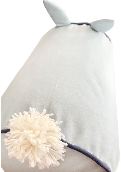 Big Blue Bunny Pillow Lacivert Biyeli Çocuk Dekoratif Oyun Yastığı fırsatları