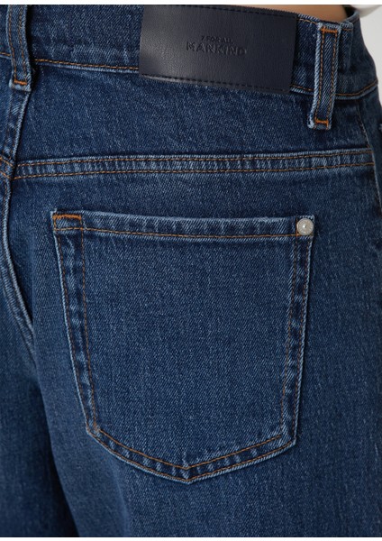 Tess Straight Koyu Mavi Jean Pantolon indirimleri