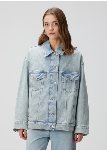 Oli Trucker Mavi Denim Ceket