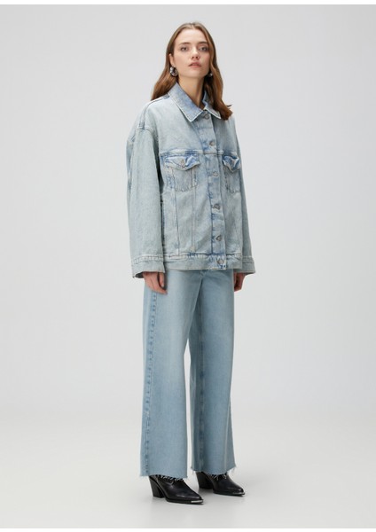 Oli Trucker Mavi Denim Ceket fiyatları