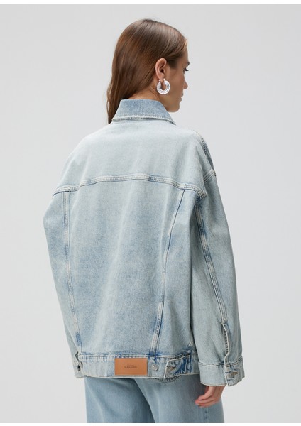 Oli Trucker Mavi Denim Ceket fırsatları