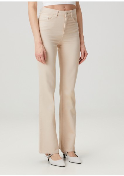Nude Bootcut Jean Pantolon modelleri