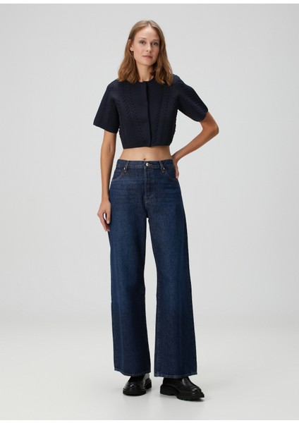 Morsine Lacivert Crop Hırka fiyatları