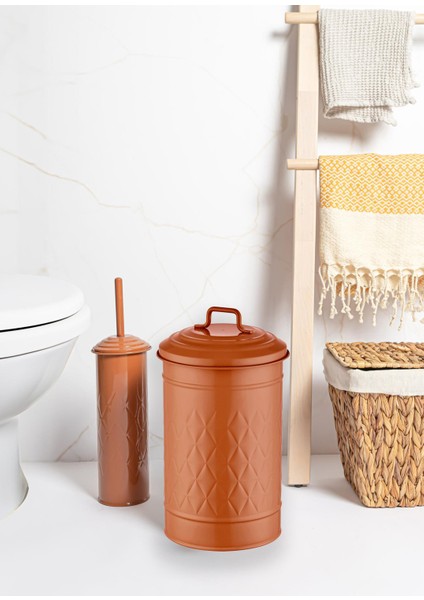 Prizma Terracota Çöp Kovası & Tuvalet Fırçası Seti fiyatları