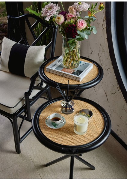 Circle Bambu Yan Sehpa 40X70 cm fiyatları