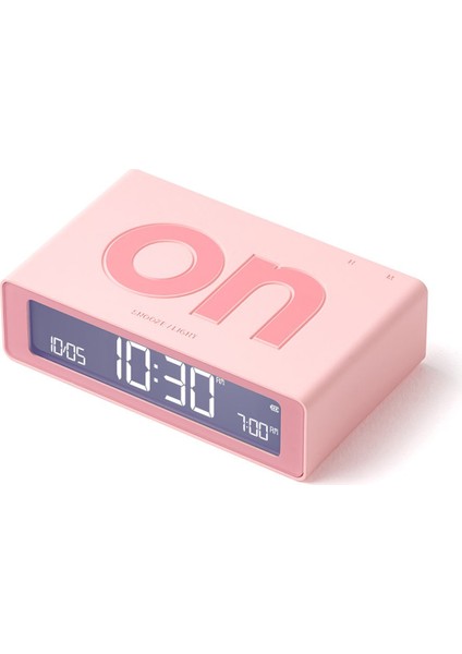 Flip Pembe Mini Şarj Edilebilir Dijital Alarmlı Masa Saati fiyatları