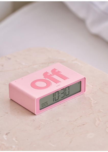 Flip Pembe Mini Şarj Edilebilir Dijital Alarmlı Masa Saati fırsatları