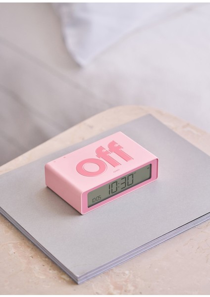 Flip Pembe Mini Şarj Edilebilir Dijital Alarmlı Masa Saati indirimleri