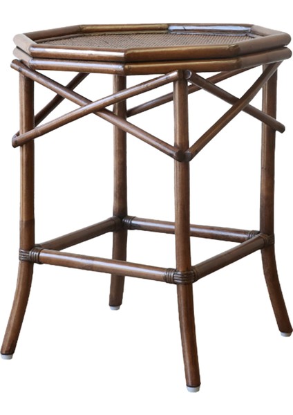 Classy Kahverengi Rattan Sehpa modelleri