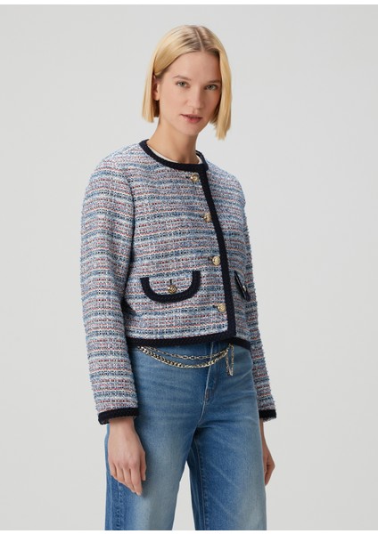 Vilany Mavi Tweed Ceket modelleri