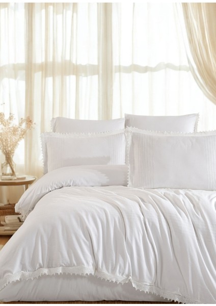 Ophelia Çelik Gri Pamuklu Çift Kişilik Nevresim Takımı 200 x 220 cm fiyatları