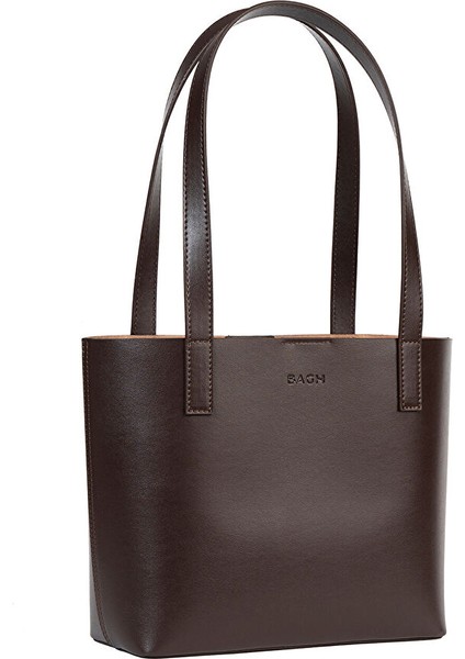Elma Derisi Kahverengi Mini Tote El Çantası modelleri