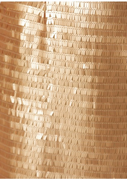 Maia Gold Pul Işlemeli Mini Abiye Etek fırsatları