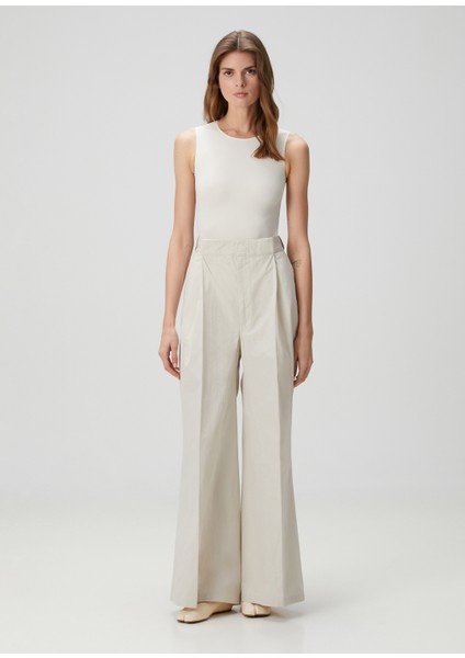 Taş Wide Leg Pantolon