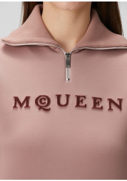 Gül Kurusu Fermuarlı Sweatshirt indirimleri