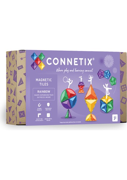 Rainbow Shape Expansion Manyetik Bloklar 36 Parça Yapı Oyuncağı