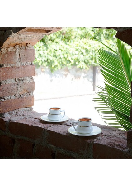 Alala Altın 12'li Bone China Kahve Fincanı Seti modelleri