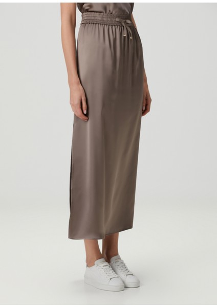 Vizon Midi Saten Etek modelleri