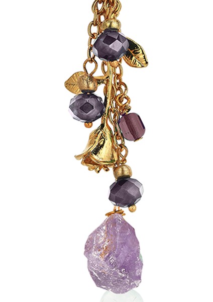 Prima Amethyst 24 Ayar Altın Kaplama Kadın Küpe fiyatları