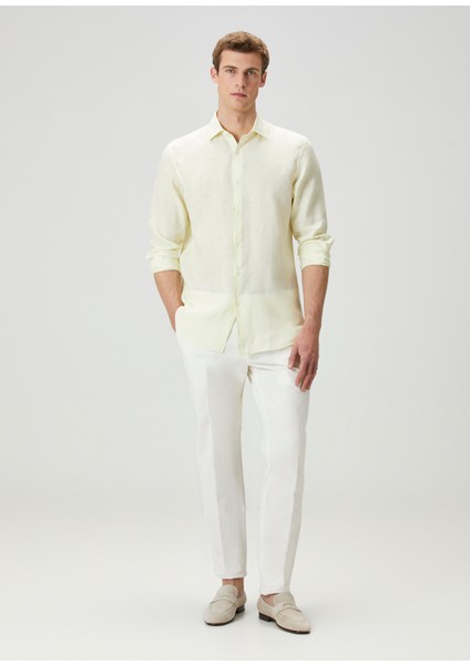 Beyaz Formal Pantolon