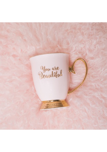You Are Beautiful Blush 24 Ayar Altın Kaplama Mug fiyatları