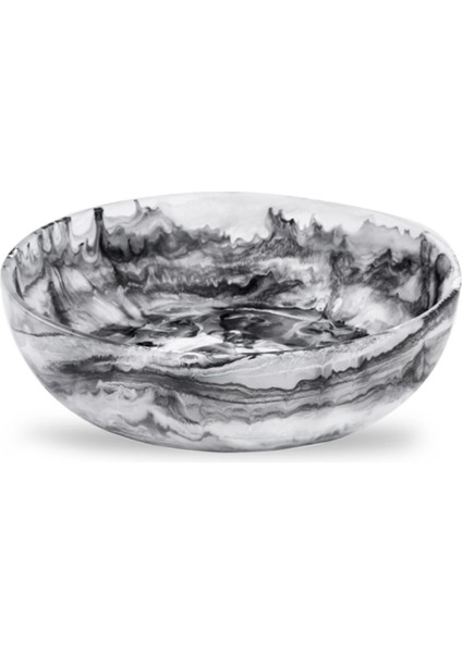 Yuvarlak Siyah Orta Boy Kase